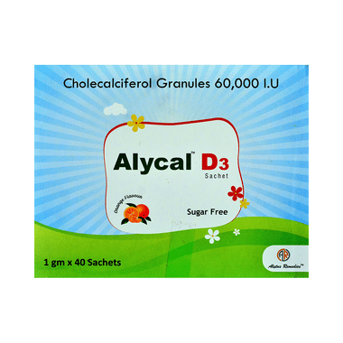 Alycal D3 Sachet (1gm Each) Sachet Orange Sugar Free