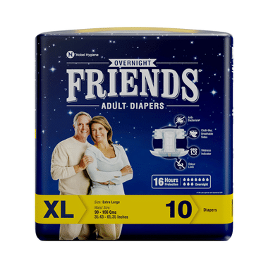 Friends Overnight Adult Diaper Tape XL