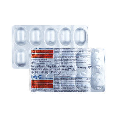 Stig DM 10mg/1000mg/100mg Tablet