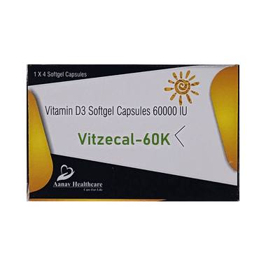 Vitzecal 60k Soft Gelatin Capsule