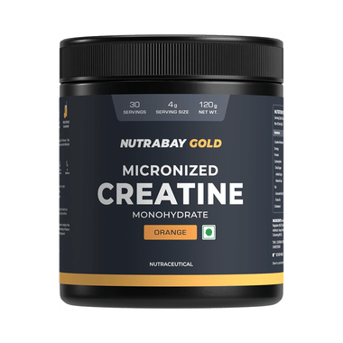Nutrabay Micronised Creatine Monohydrate Powder Orange