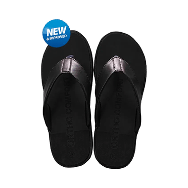 Tata 1mg Ortho Slippers - Men Size 10 Black