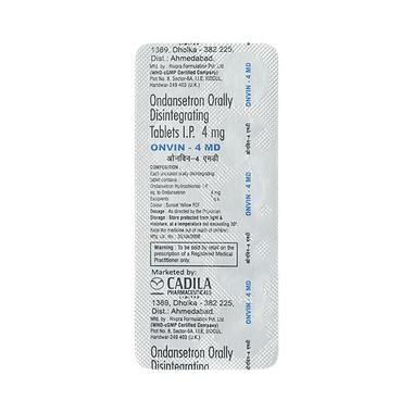 Onvin 4mg Tablet MD