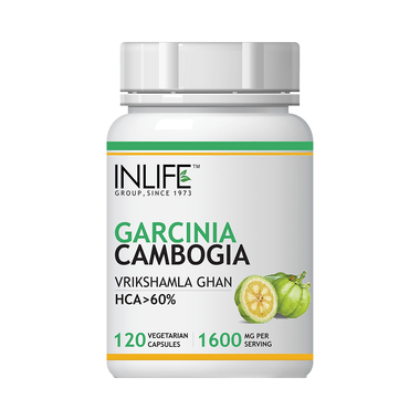 Inlife Garcinia Cambogia (60% HCA) 1600mg Per Serving Vegetarian Capsules