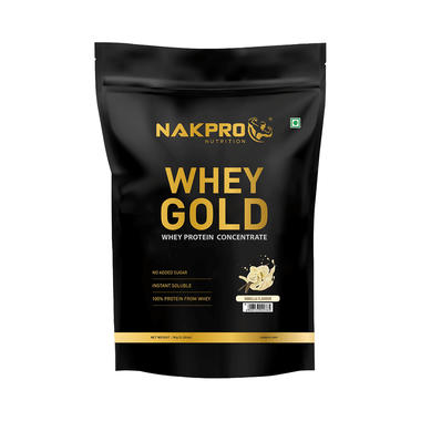 Nakpro Nutrition Whey Protein Gold For Muscle Support | Flavour Vanilla