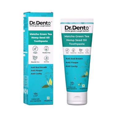 Dr. Dento Matcha Green Tea Hemp Seed Oil Toothpaste