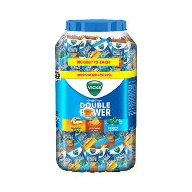 Vicks Double Power Cough Drops Assorted Flavour