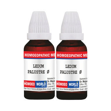 Dr. Majumder Homeo World Ledum Palustre Mother Tincture (30ml Each) Q