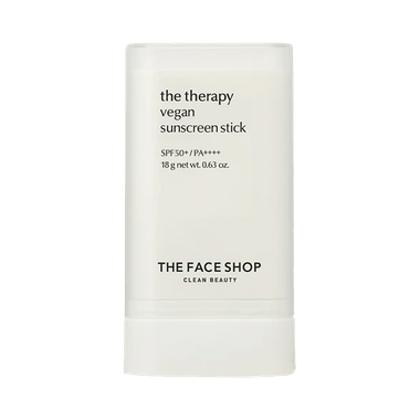 The Face Shop The Therapy Vegan Sunscreen Stick Spf50+ Pa++++ For Broad Spectrum Protection, Travel Friendly Everyday Use Sunstick SPF 50+ PA++++