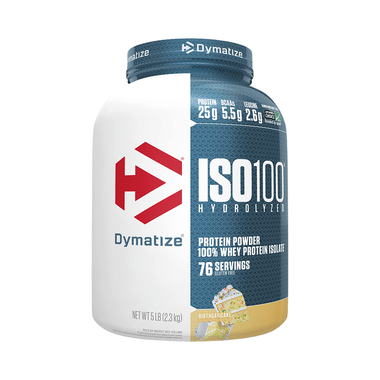 Dymatize Nutrition ISO 100 Hydrolyzed 100% Whey Protein Isloate Powder Birthday Cake