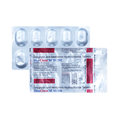 Sitaclass M 50mg/500mg Tablet