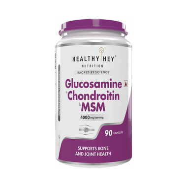 Healthy Hey Nutrition Glucosamine + Chondroitin & MSM Capsule