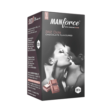 Manforce 342 Dots Xotic Condom | Flavour Chocolate