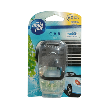 Ambi Pur Car Perfume (Kit+Refill) Aqua