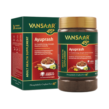 Vansaar 45+ Ayuprash Chyawanprash No Added Sugar