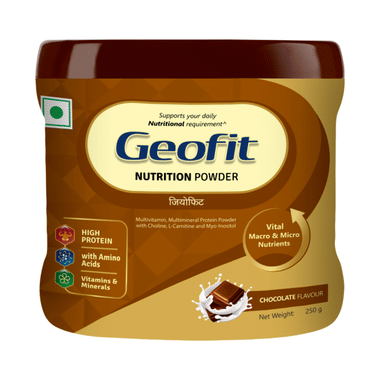 Geofit Nutrition Protein Powder with Vitamins & Minerals Chocolate