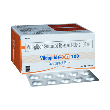 विल्डाप्राइड ओडी 100mg टैबलेट