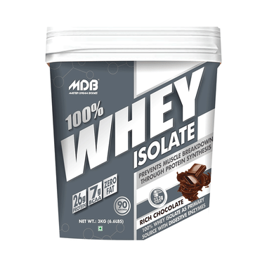 MDB Master Dream Bodies 100% Whey Isolate Rich Chocolate