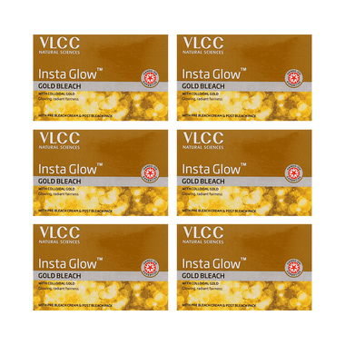 VLCC Insta Glow Gold Bleach (60gm Each)