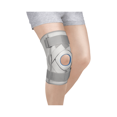 Vissco Neoprene Hinged Patella Knee Brace Small Grey