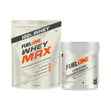 Fuel One Combo Pack Of Whey Protein Max 27gm (1kg) & Creatine Monohydrate (100gm)