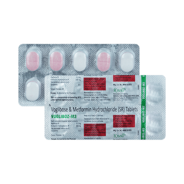 Vogliboz M 500 mg/0.3 mg Tablet