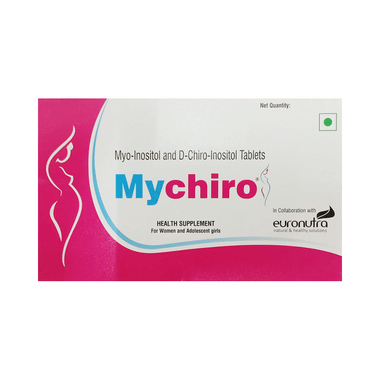 Mychiro  Myo-Inositol & D-Chiro-Inositol Tablet | For Women & Adolescent Girls
