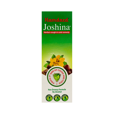 Hamdard Joshina Herbal Cough & Cold Syrup | Non-Drowsy Formula & No Alcohol