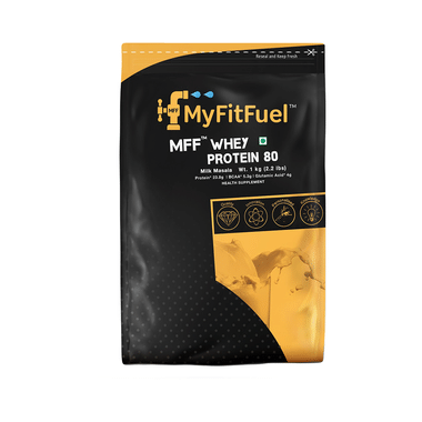 MyFitFuel Whey Protein 80 With Glutamic Acid For Muscle Recovery | Flavour Milk Masala