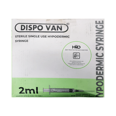 Dispovan Single use Syringe 2ml
