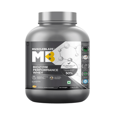 MuscleBlaze MuscleBlaze Biozyme Performance Whey Protein | For Muscle Gain | Improves Protein Absorption | Nutrition Care