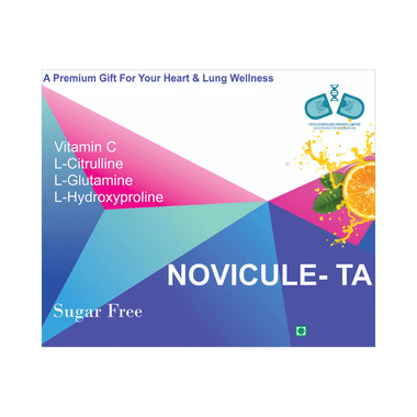 Novicule-TA A Premium Gift For Heart & Lung Wellness Sachet (5 gm Each) Orange Sugar Free