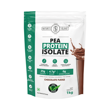 Nature's Island Pea Protein Isolate Powder Chocolate Fudge