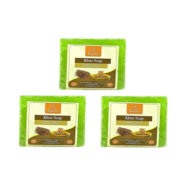 Khadi Pure Khus Soap (125gm Each)