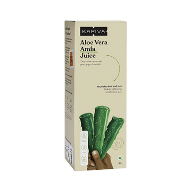 Kapiva Aloe Vera + Amla Juice for Hair & Skin Nourishment | Helps with Acne and Metabolism