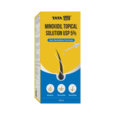 Tata 1mg Minoxidil Hair Growth Topical Solution 5% (60ml Each)