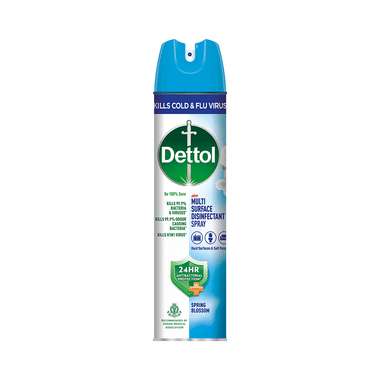 Dettol Dettol Multi-Surface Disinfectant Sanitizer Spray Bottle | 24 Hours Antibacterial Protection| Germ Kill On Hard And Soft Surfaces Spring Blossom