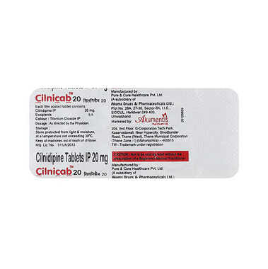 Cilnicab 20mg Tablet