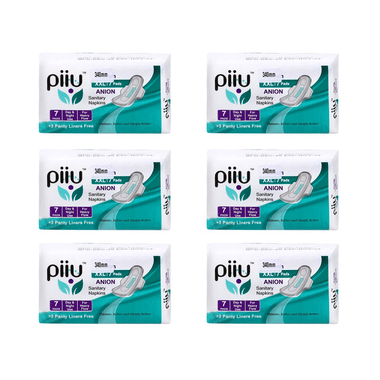 Piiu Anion Sanitary Pads (7 Each) with 2 Panty Liner Free XXL