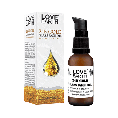 Love Earth 24K Gold Glass Face Oil