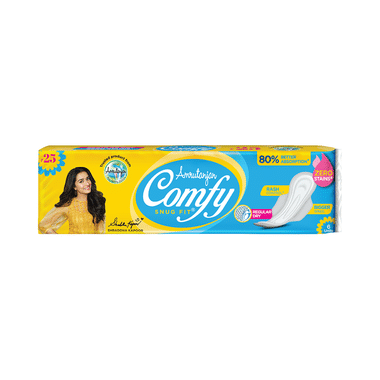 Amrutanjan Comfy Snug Fit Sanitary Pads Regular Dry