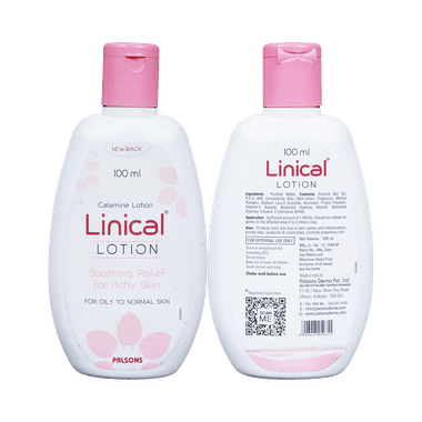 Linical Calamine Lotion | For Soothing Relief From Itchy Skin | Suitable For Oily To Normal Skin