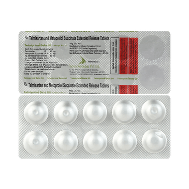 Telmiprime Beta 40mg/50mg Tablet