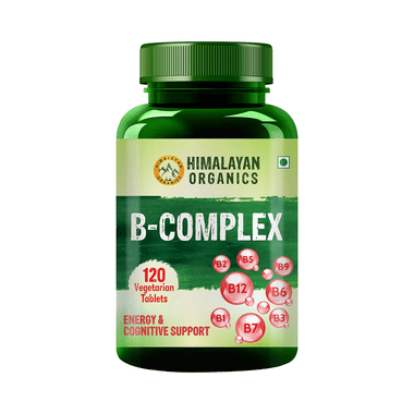 Himalayan Organics B-Complex For Energy & Brain Health | Veg Tablet