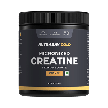 Nutrabay Micronised Creatine Monohydrate Powder Orange