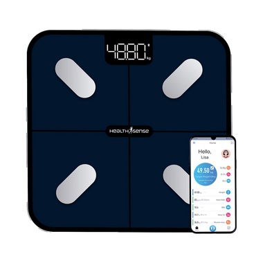 HealthSense BS 181 HealthU+ Smart Bluetooth Weighing Scale with Heart Rate