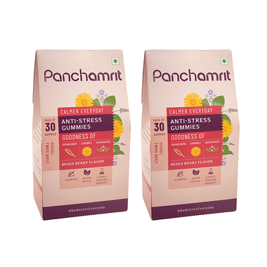 Panchamrit Anti-Stress Gummies (30 Each) Mixed Berry