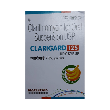 Clarigard  125mg Dry Syrup Banana