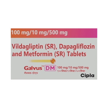 Galvus DM 100mg/10mg/500mg Tablet SR