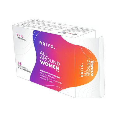 Briyo All Around Women's Multivitamin: Highly Absorbable 37+ Nutrients In Conveniently Sized Capsule